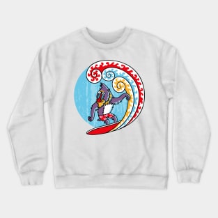 Surfing Mandrill Crewneck Sweatshirt